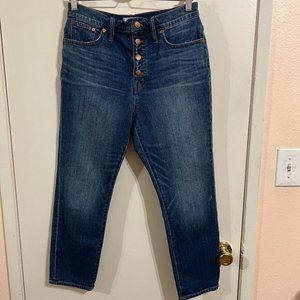 Madewell The Perfect Vintage Jean: Comfort Stretch Edition Size 29 Dark Wash